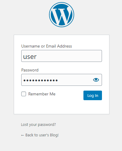 wordpress login