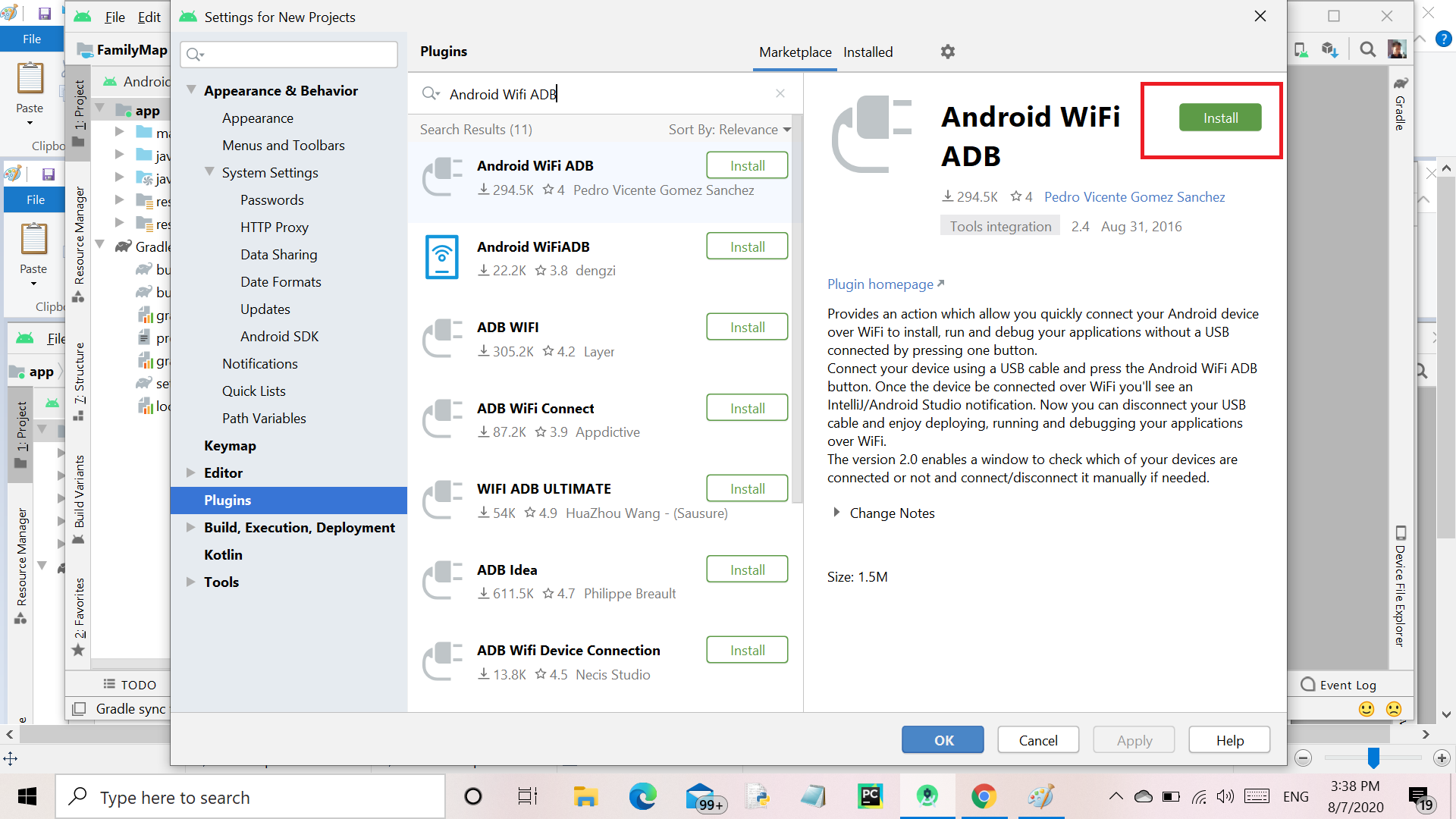 android wifi ADB