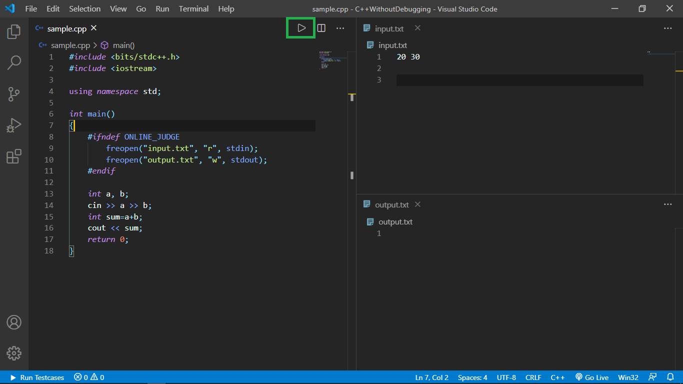 how to compile c++ visual studio code for windows