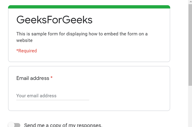 HOW TO] Add Google Forms to a website