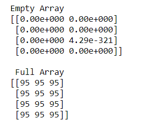 Create an Empty Numpy Array