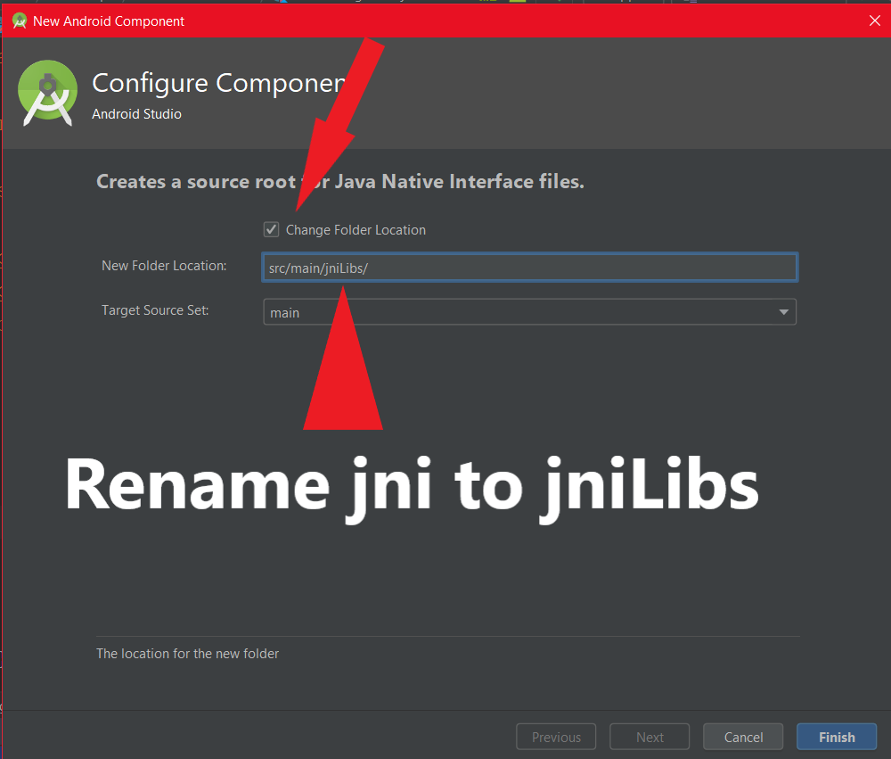 src/main/JNI to src/main/jniLibs