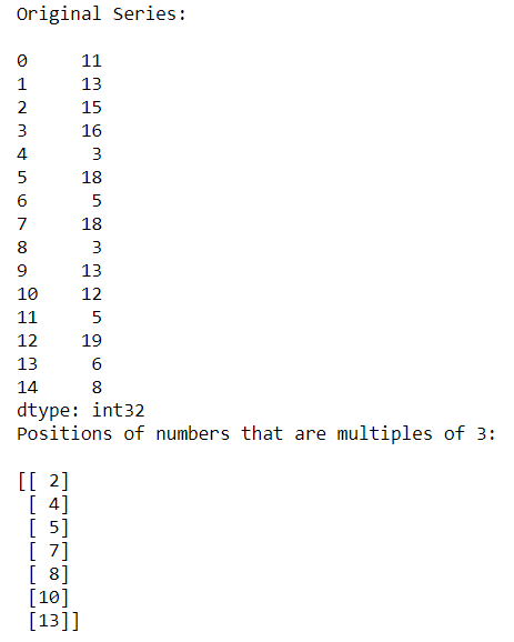 Positions by the Numbers