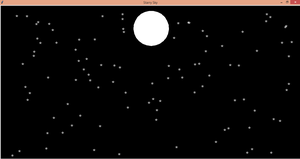 Draw Starry Sky With Moon Using Turtle In Python Geeksforgeeks