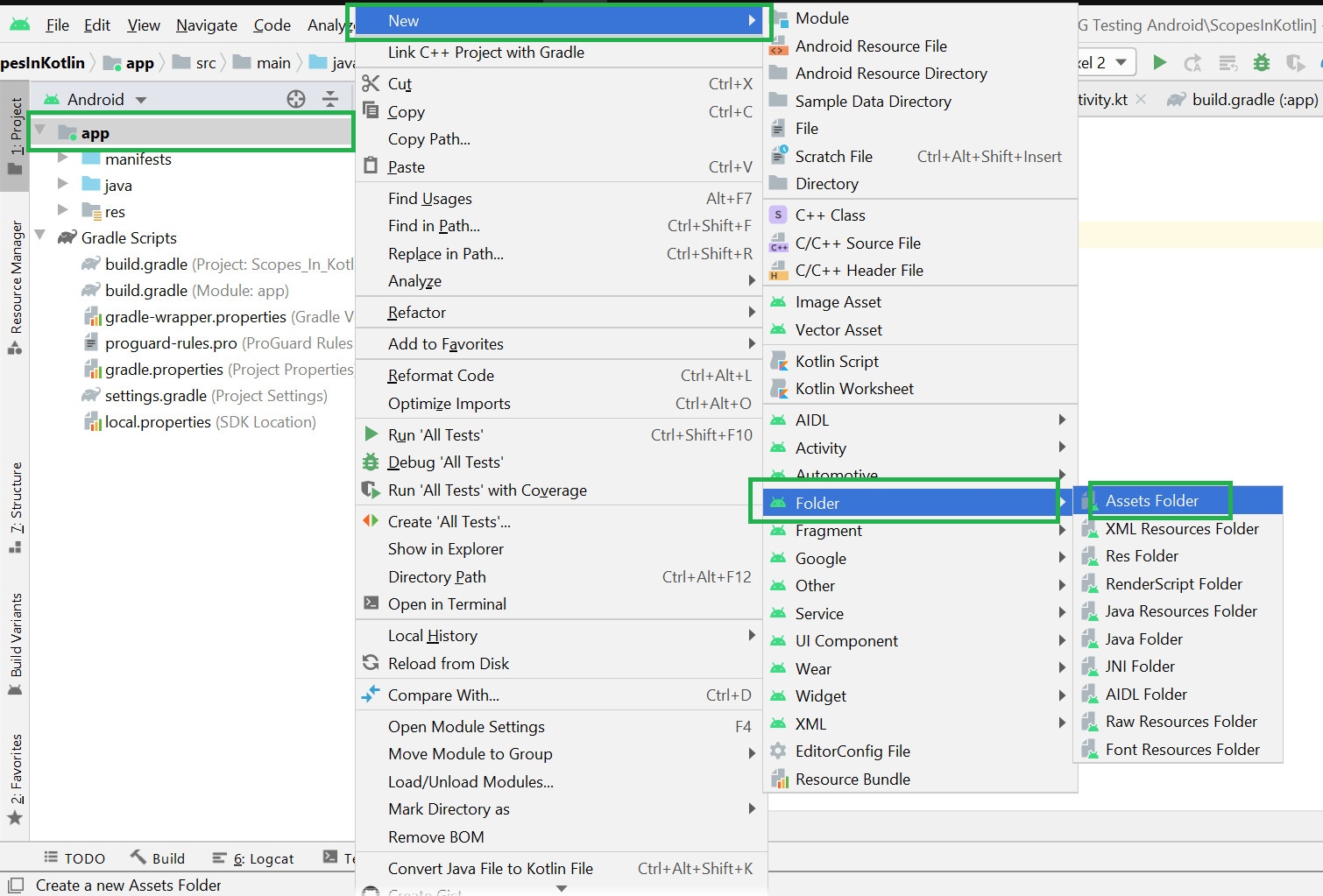 Assets Folder in Android Studio - GeeksforGeeks