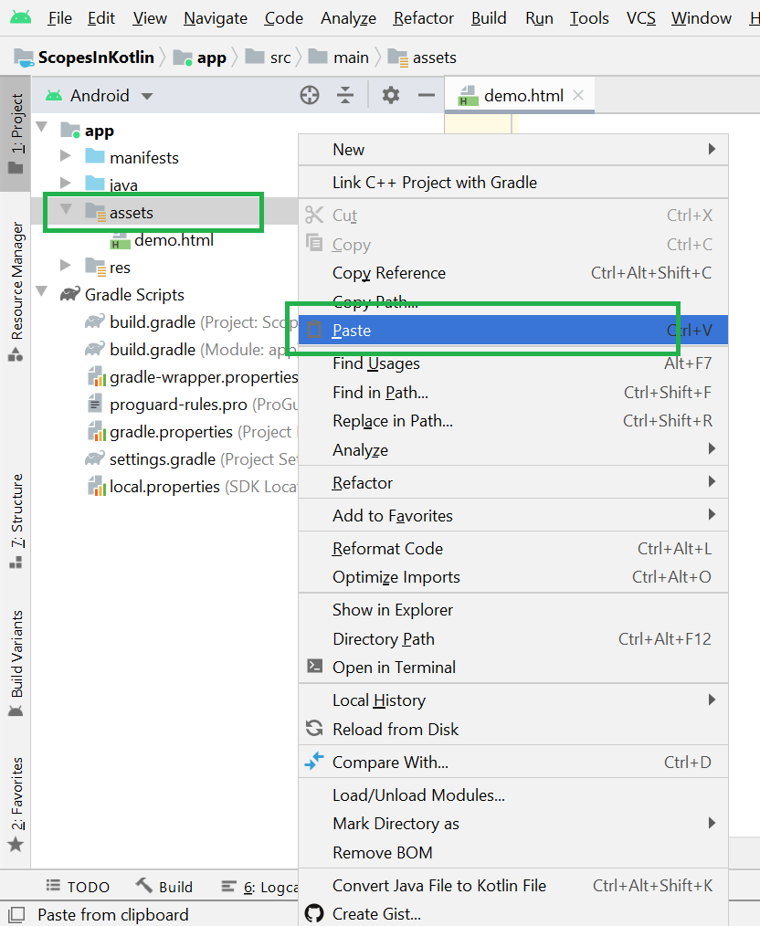 How to Add Local HTML File in Android Studio? - GeeksforGeeks