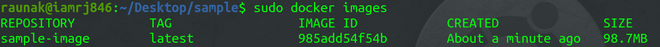 docker images