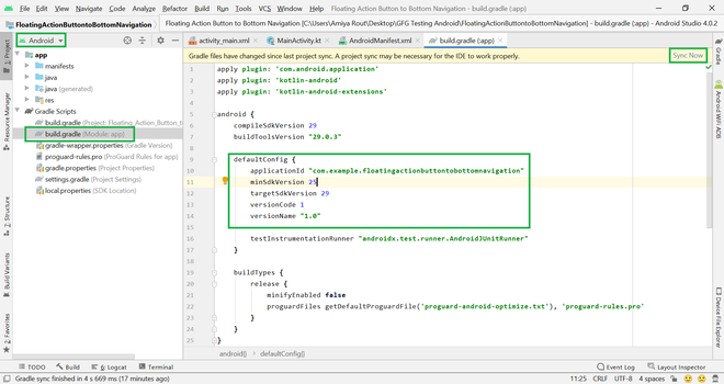 How to Change the API SDK Level in Android Studio? - GeeksforGeeks