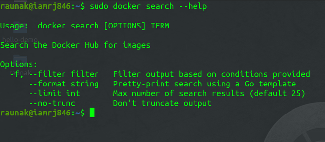  Docker Search Manual