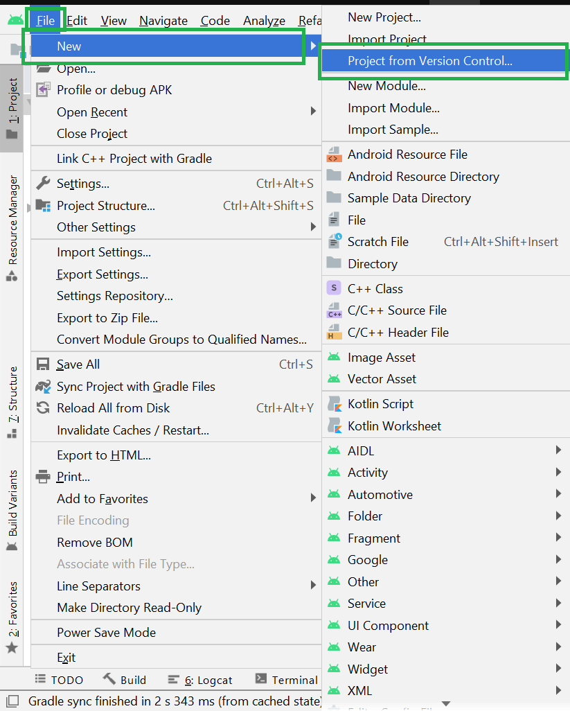 How to Clone Android Project from GitHub in Android Studio? - GeeksforGeeks