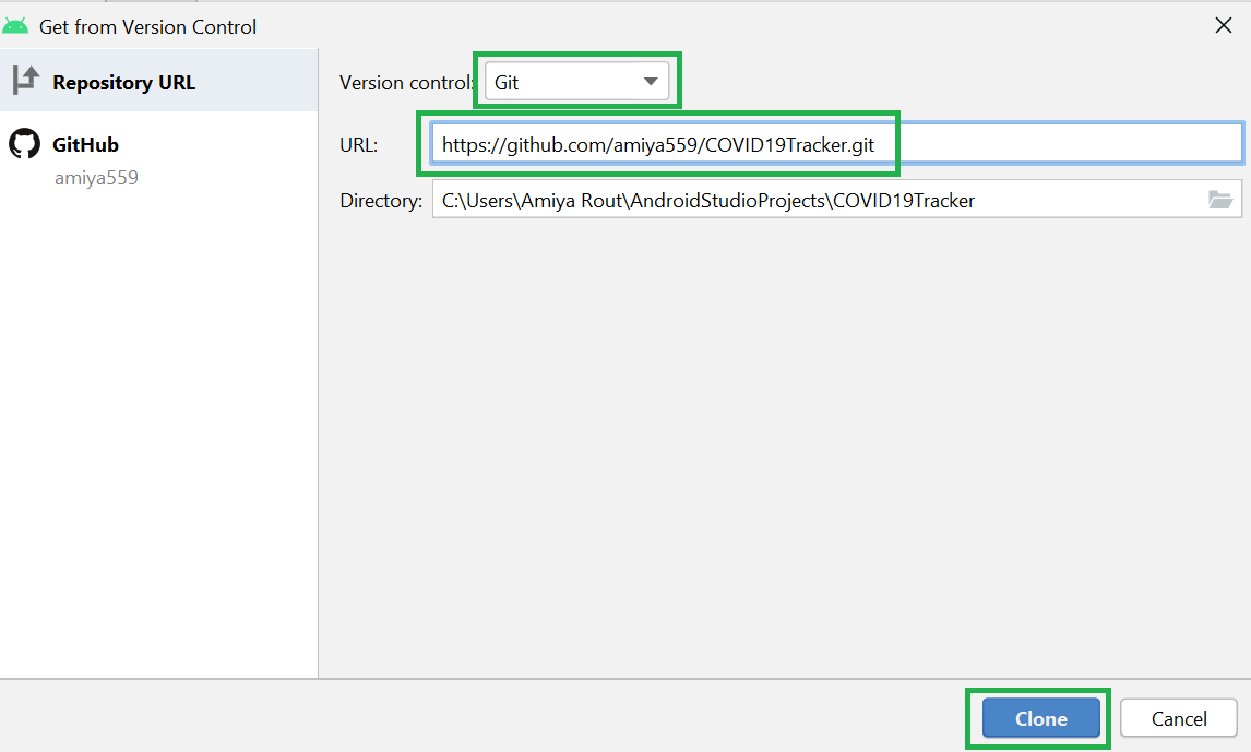 How to Clone Android Project from GitHub in Android Studio? - GeeksforGeeks