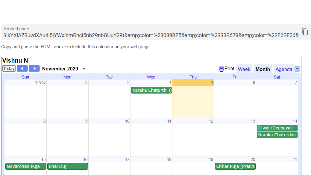 How to Create a Google Calendar and Embed into your website