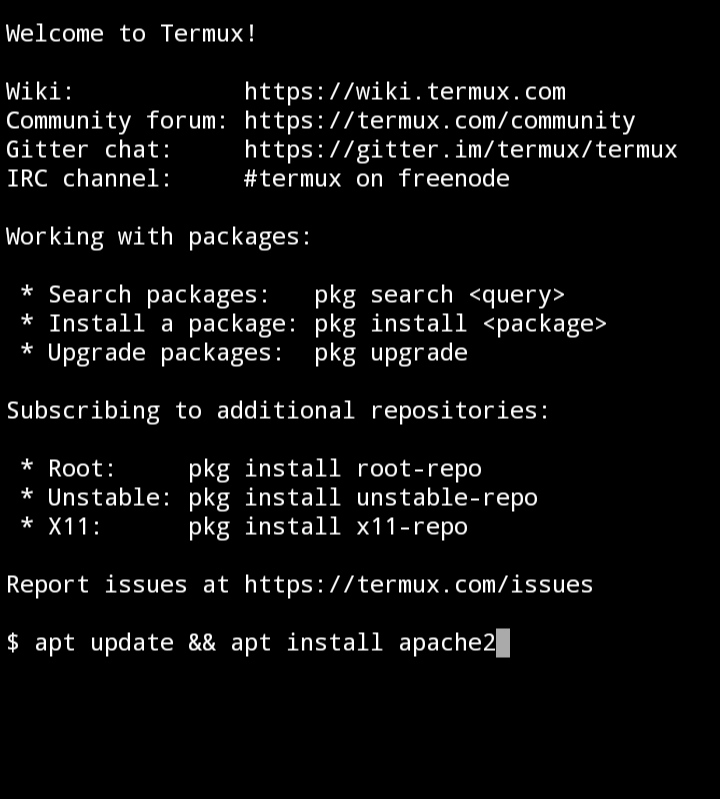 update termux updates