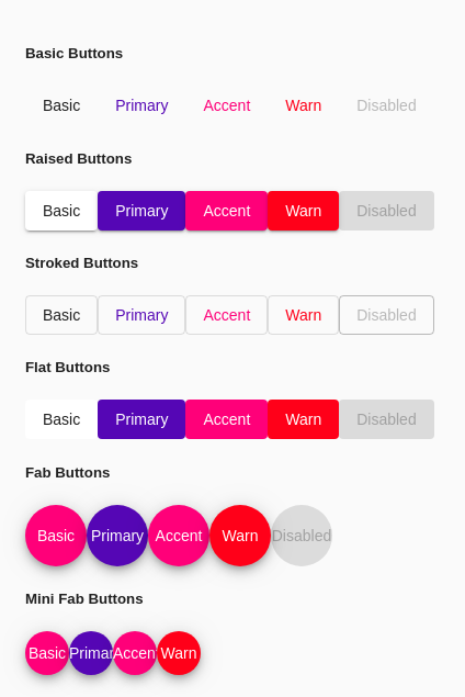 Common buttons – Material Design 3