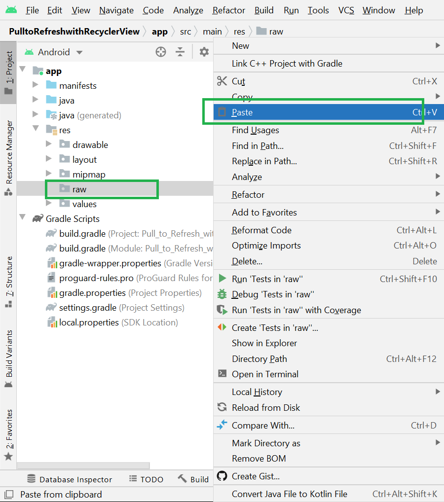 How to Add Audio Files to Android App in Android Studio? - GeeksforGeeks