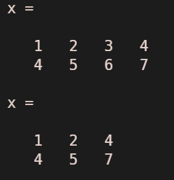 matrix assignment matlab