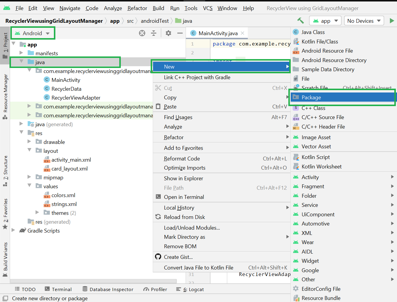 android studio download directory