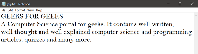 Count the number of times a appears in a text file in - GeeksforGeeks