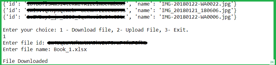 UPLOAD FILES TO GOOGLE DRIVE USING PYTHON visual data 3