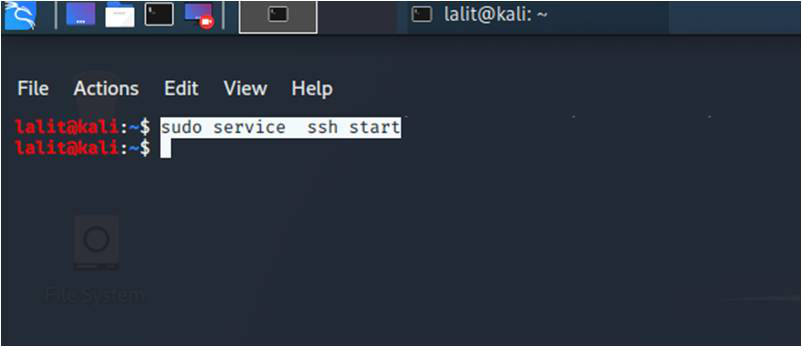 start ssh service in linux