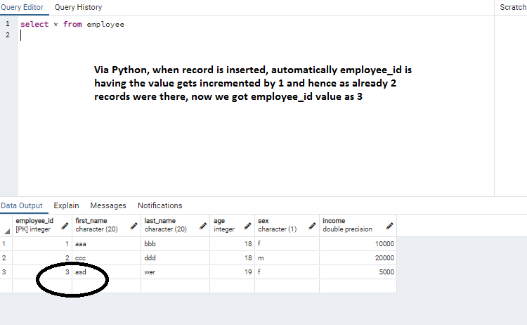 How To Define An Auto Increment Primary Key In Postgresql Using Python? -  Geeksforgeeks