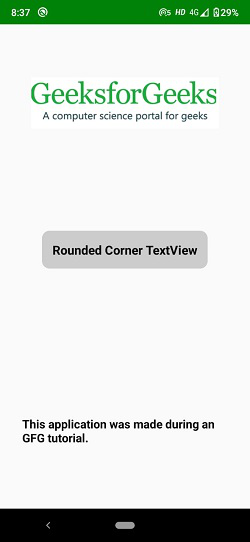 TextView with Rounded Corner in Android