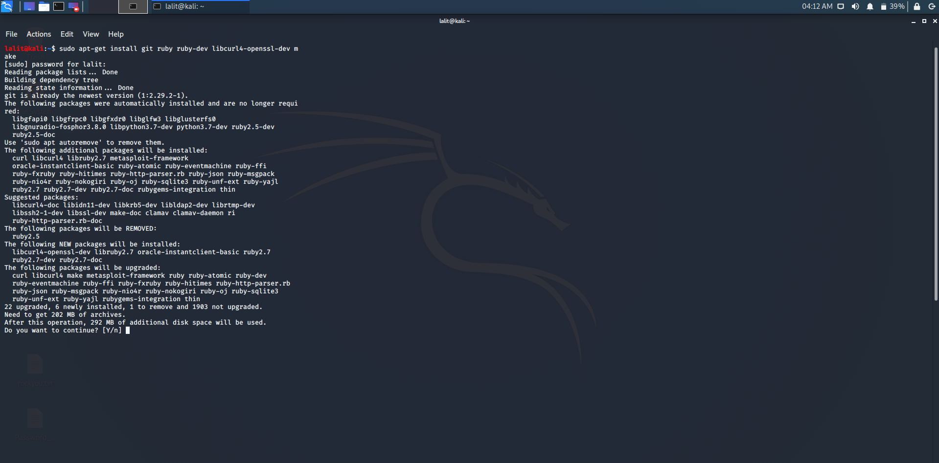 Installation of Wpscan Tool in Kali Linux