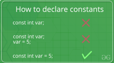 const variable