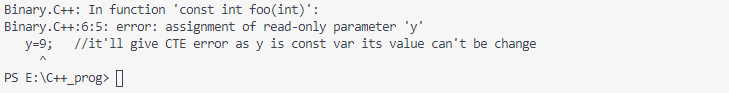 c const member variable assignment operator