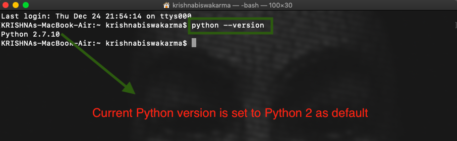 Upgrading From Python2 To Python3 On Macos - Geeksforgeeks