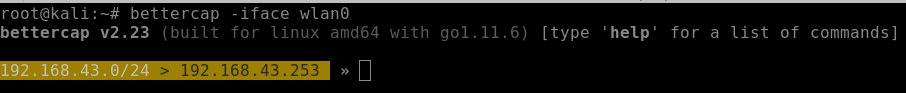 bettercap -iface