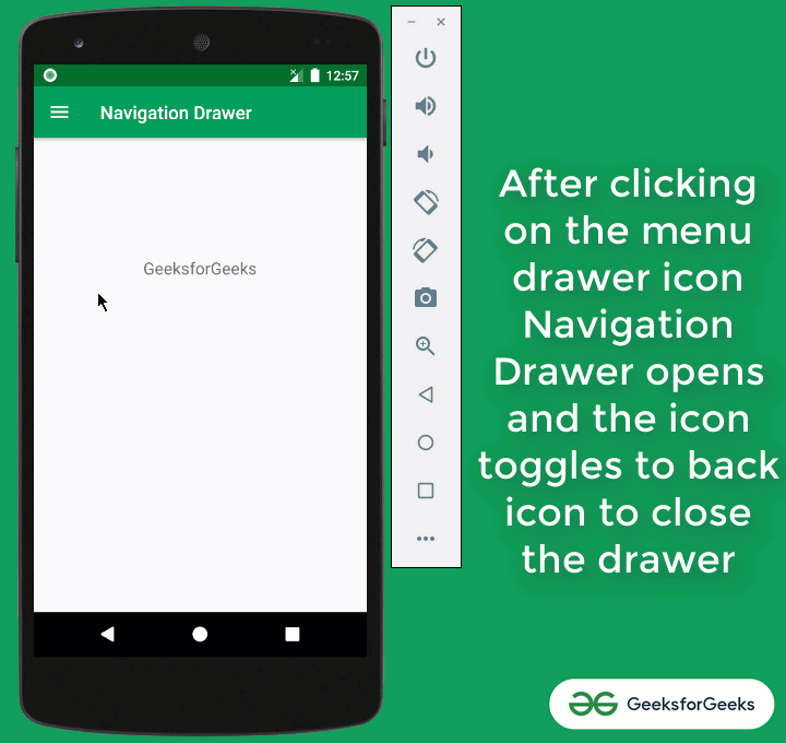 android change selected text color in navigation drawer