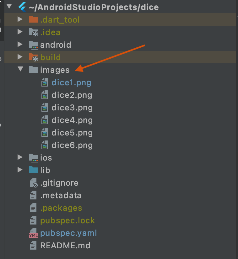 Add dice images in images folder