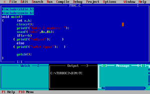 Debugging in Turbo C++ - GeeksforGeeks