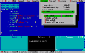 Debugging in Turbo C++ - GeeksforGeeks