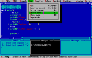 Debugging in Turbo C++ - GeeksforGeeks