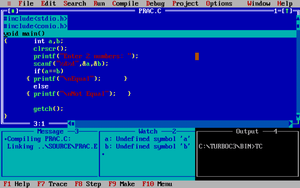 Debugging in Turbo C++ - GeeksforGeeks