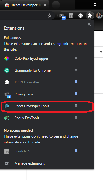 Установить react developer tools в microsoft edge