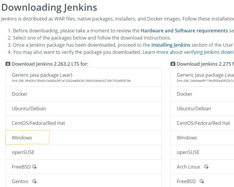 Downloading jenkins 