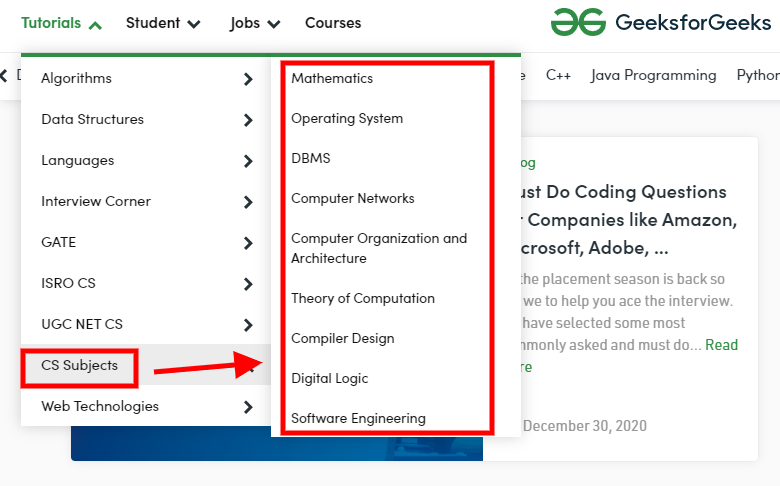 GATE CS Subjects