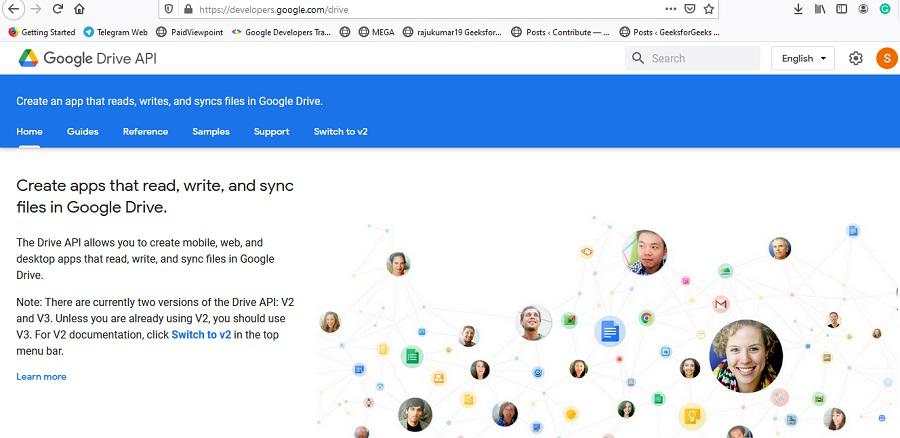 google drive api get link to file