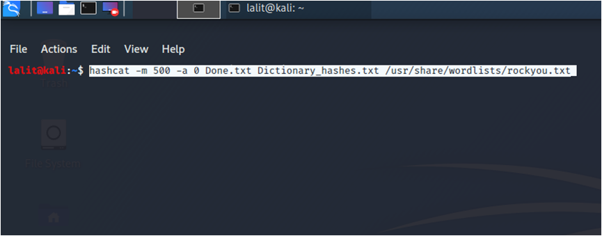Hashcat как пользоваться kali linux