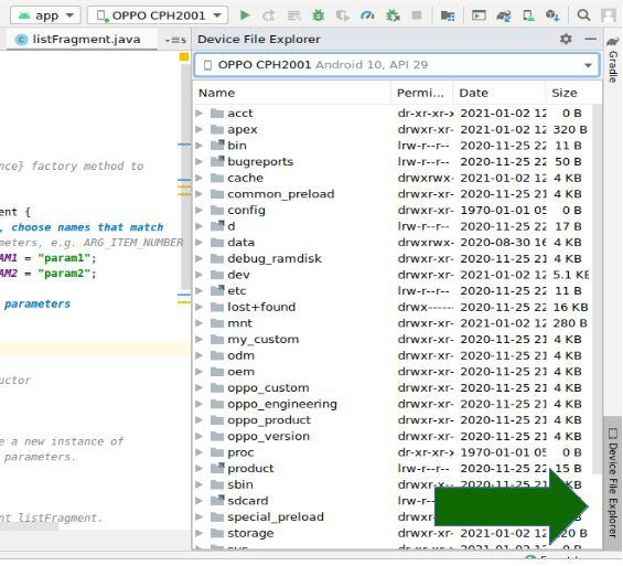 view sqlite database android