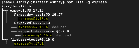 npm update specific package