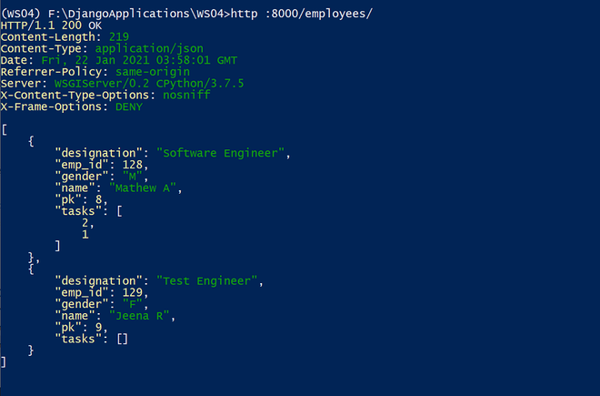 Serializer Relations - Django Rest Framework - Geeksforgeeks