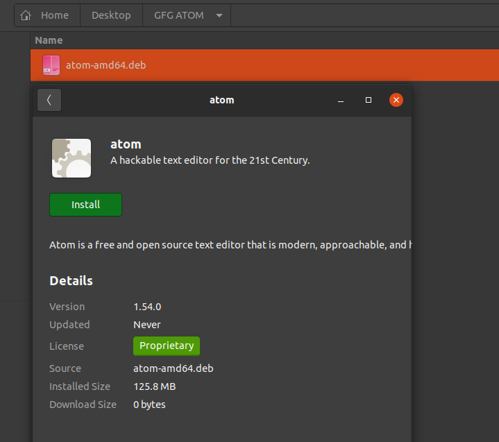 How to Install Atom Text Editor in Linux GeeksforGeeks