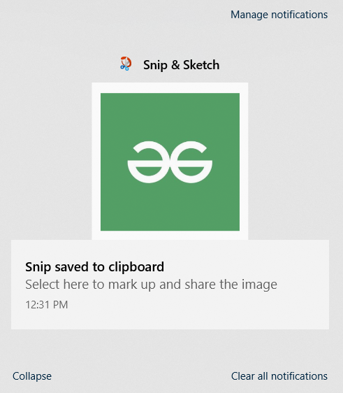 call windows snip and sketch directly