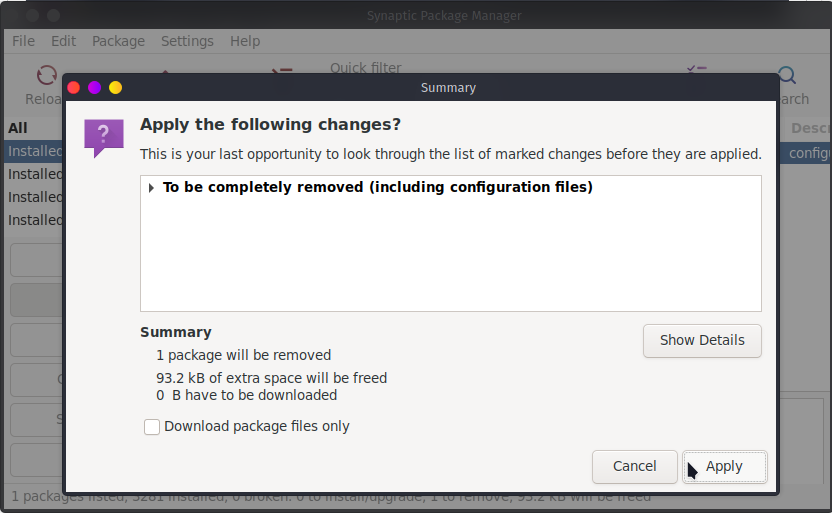 Using Synaptic Package Manager to Download a Package in Linux ...