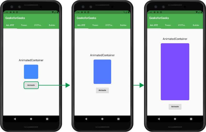 animated container overflow pixel