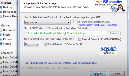 dsl live usb creator download